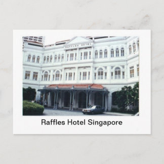 Carte Postale Raffles Hotel Singapour