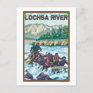 Carte Postale Rafting en eau blanche - Rivière Lochsa, Idaho