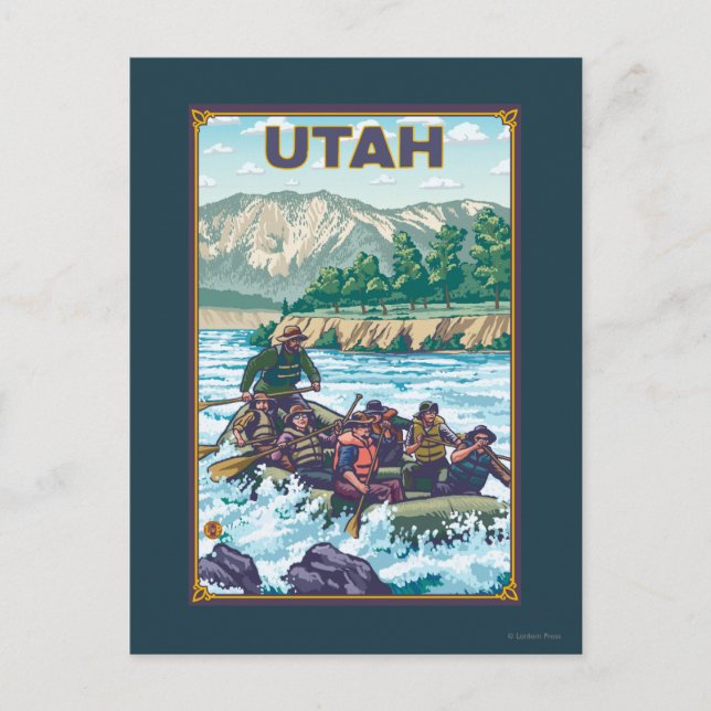 Carte Postale Rafting fluvial Utah (Devant)