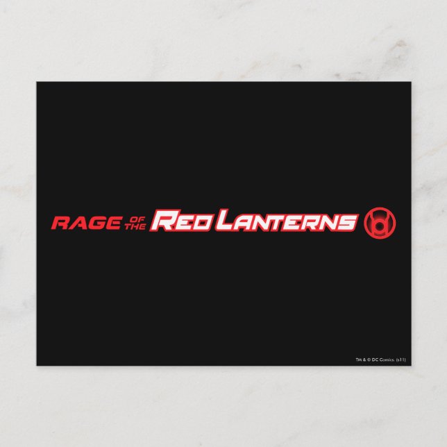 Carte Postale Rage des lanternes rouges (Devant)