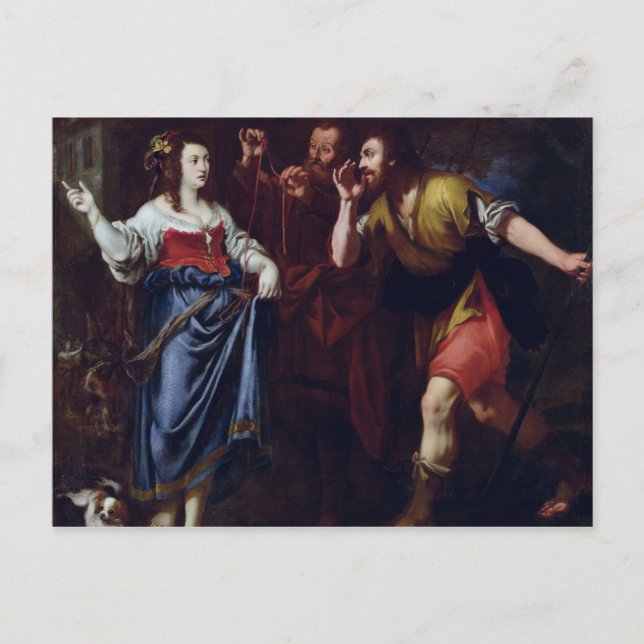 Carte Postale Rahab et les émissaires de Joshua (Devant)