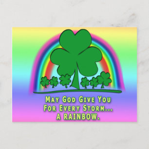 CARTE POSTALE RAINBOW - BÉNÉDICTION IRLANDAISE