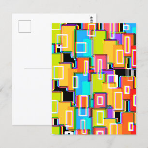 Carte Postale Rainbow Deco Home Living Abstrait