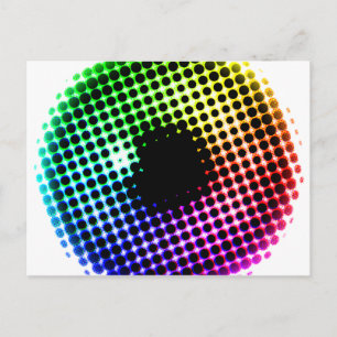 Carte Postale Rainbow Iris Unicorn Eye Color Spectrum Comic