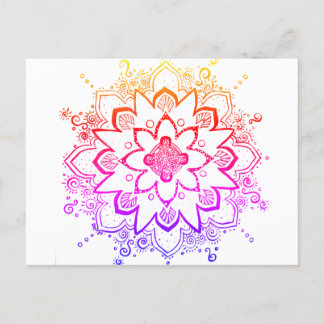 Carte postale Rainbow Mandala