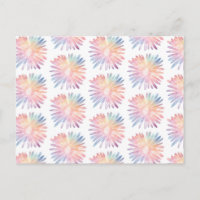 Rainbow Pastel Daisies Motif à fleurs colorées