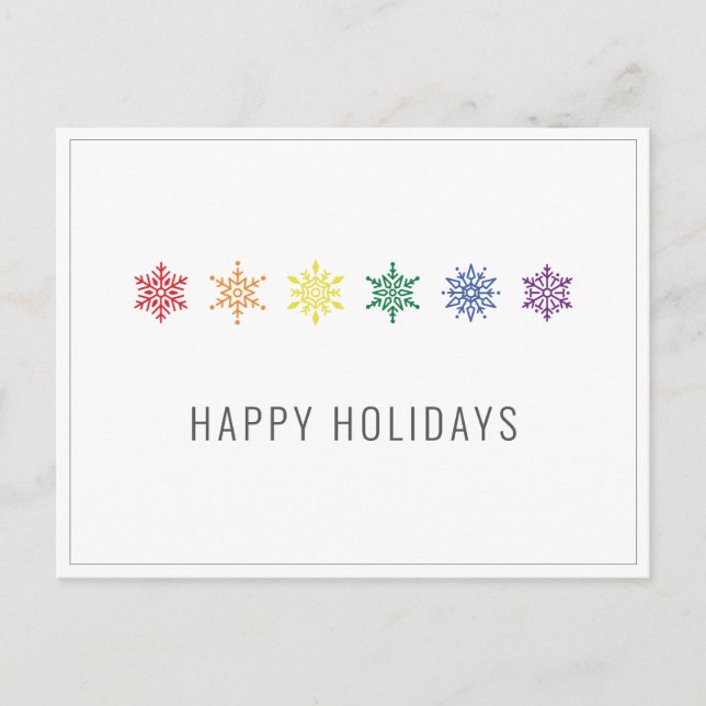 Carte Postale Rainbow Pride Noël (Devant)