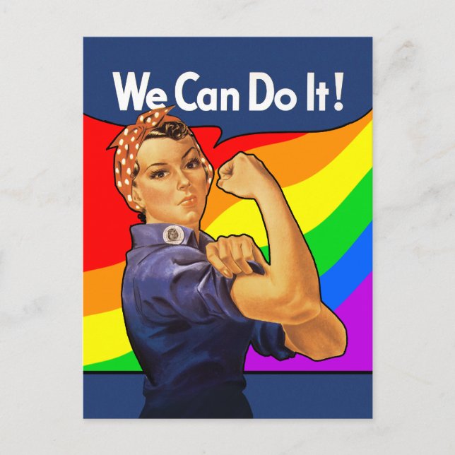 Carte Postale Rainbow Rosie (Devant)