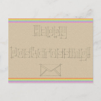 Carte postale "Rainbow Scribble"