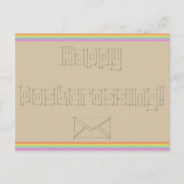 Carte postale "Rainbow Scribble" (Devant)