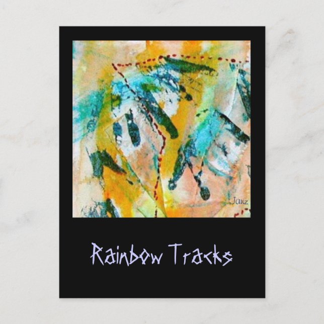 Carte postale Rainbow Tracks par Janz (Devant)