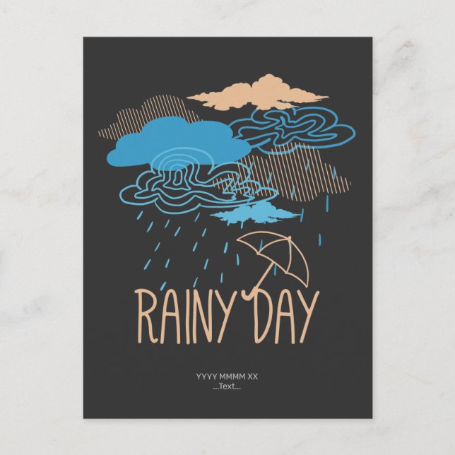 Carte postale Rainy Day (Devant)