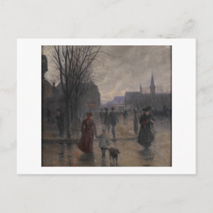 Carte Postale Rainy Evening on Hennepin Avenue, c.1902