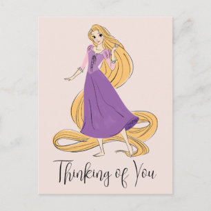 Carte Postale Raiponce en mouvement