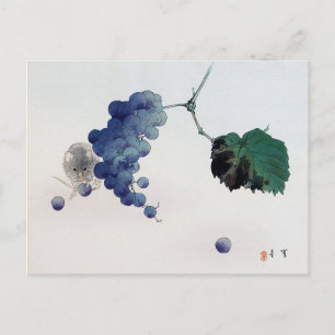 Carte Postale Raisin et souris, Watanabe Seitei