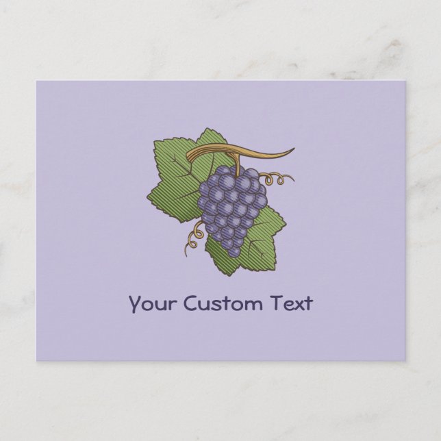 Carte Postale Raisins de Lilac (Devant)