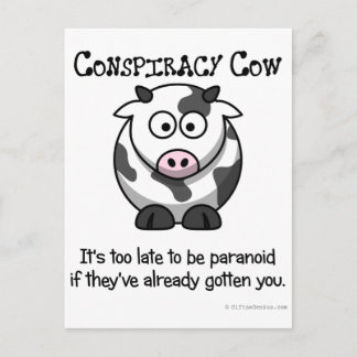 Carte Postale Raison d'être paranoïaque