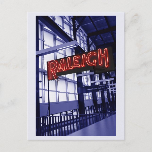 Carte Postale Raleigh North Carolina Union Station Train Travel (Devant)