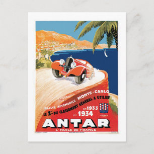 Carte Postale Rallye Automobile Monte Carlo