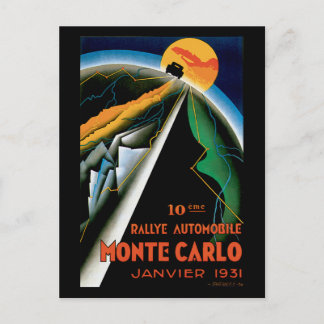 Carte Postale Rallye automobile Monte Carlo ~ Annonce automobile