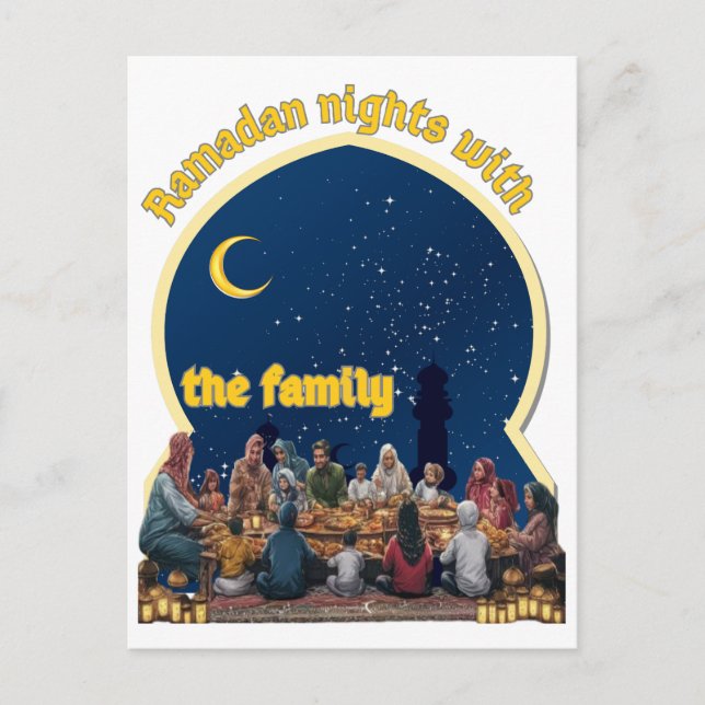 CARTE POSTALE RAMADAN MUBARAK (Devant)