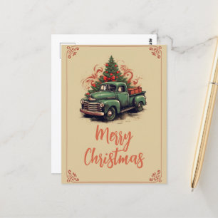 Carte Postale Ramassage de Noël