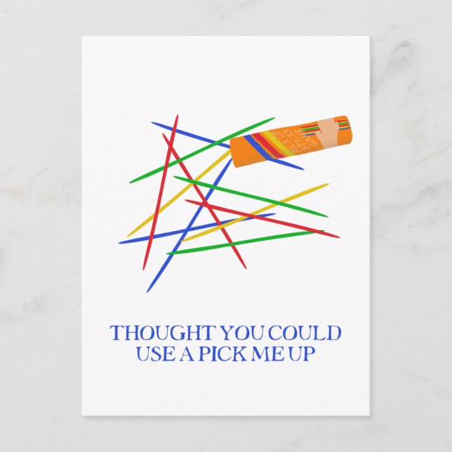 Carte Postale Ramassez-moi Sticks de ramassage Jeu Cheval Up (Devant)