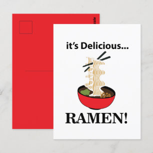 Carte Postale Ramen C'est délicieux Ramen