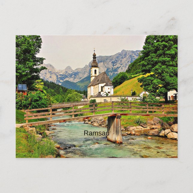 Carte Postale Ramsau, Alpes bavaroises (Devant)