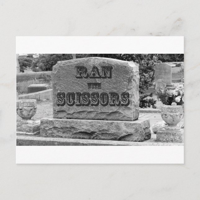 Carte Postale Ran avec ciseaux Tombstone (Devant)
