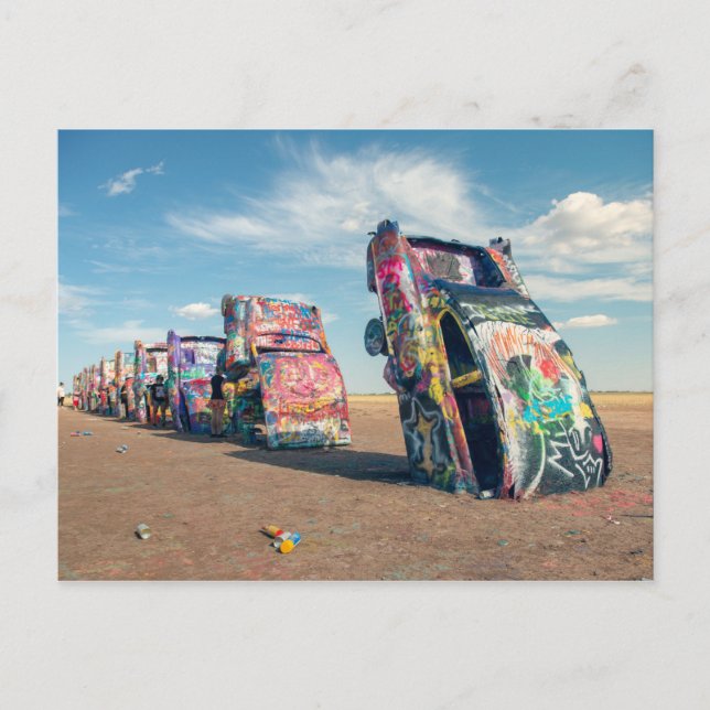 Carte Postale Ranch Cadillac (Devant)