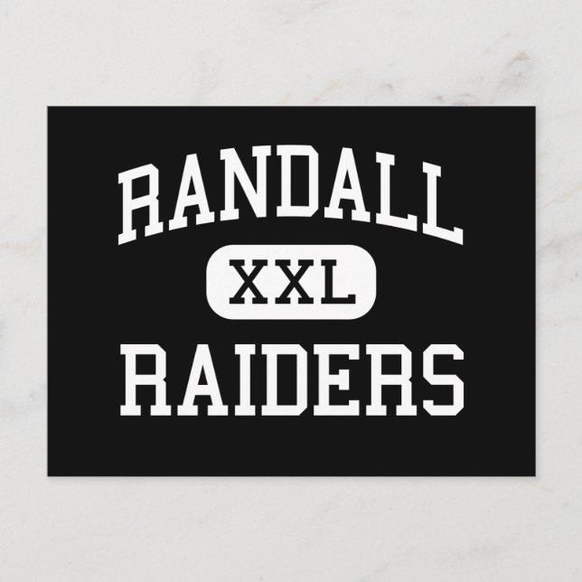 Carte Postale Randall - Raiders - Lycée - Amarillo Texas (Devant)