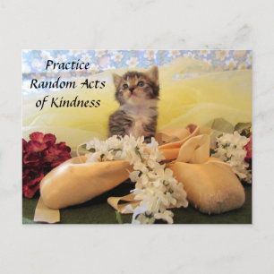 Carte postale Random Act - Ballerina Cat