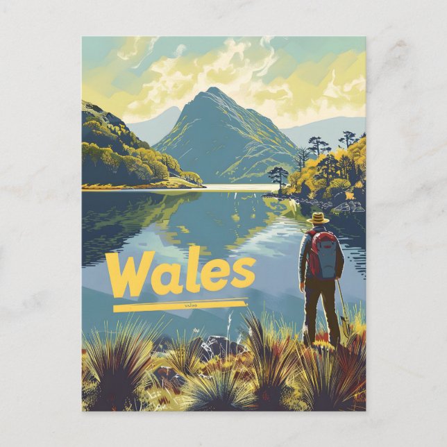 Carte Postale Randonnée au Pays de Galles (Devant)