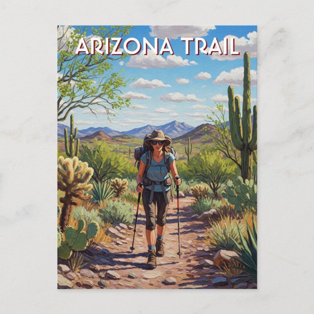Carte Postale Randonnée du sentier Arizona (Devant)