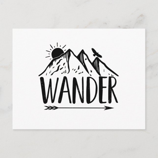Carte Postale Randonnée | Wanderer Berge Bergsteiger idées cadea (Devant)