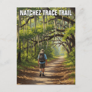 Carte Postale Randonneur sur Natchez Trace Trace Trace