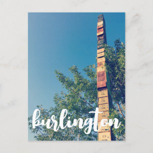Carte Postale rangements empilés dans la poste du vermont burlin