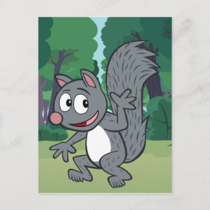 Carte Postale Ranger Rick   Écureuil gris