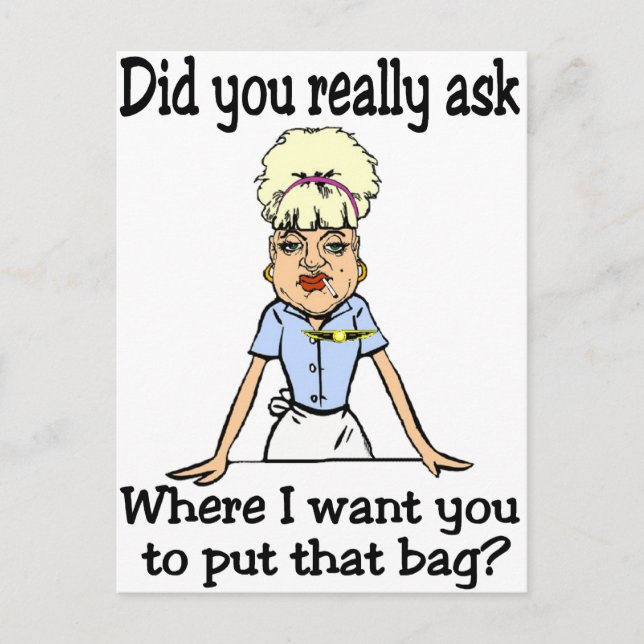 Carte Postale Rangez le sac (Devant)