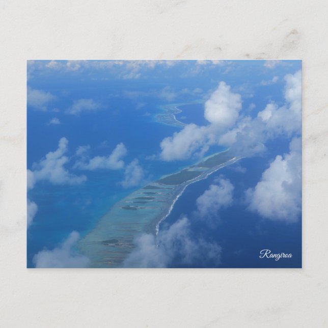 Carte Postale Rangiroa de l'avion (Devant)