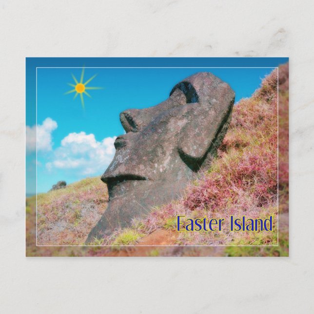 Carte Postale Rapa Nui, île de Pâques (Devant)