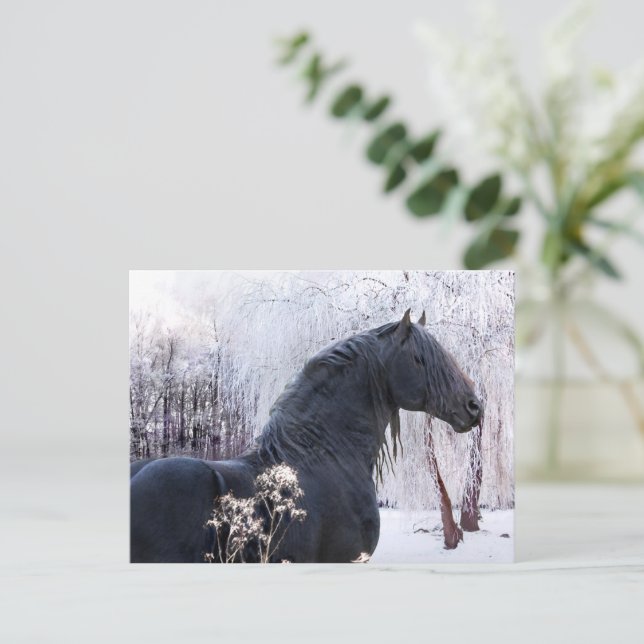 Carte postale "Raphael & Snowy Trees" (Debout devant)