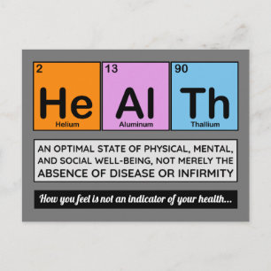 Carte Postale Rappel de chiropratique Les Éléments de Santé