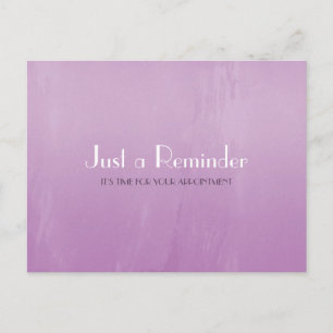 Carte Postale Rappel de rendez-vous Abstrait simple et chic