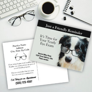 Carte Postale Rappel de rendez-vous chez l'optométriste