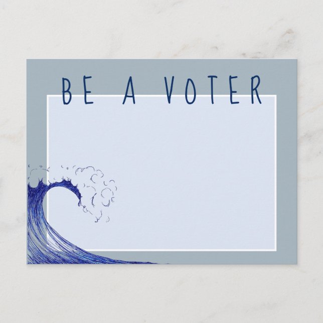 Carte Postale Rappel électoral - SOYEZ UN ÉLECTEUR ! (Devant)