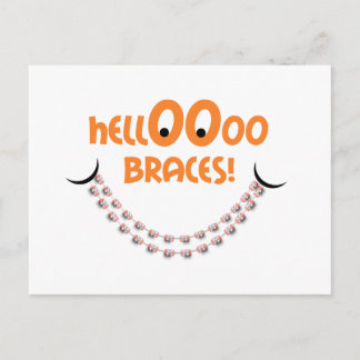 Carte Postale Rappel Rendez-vous orthodontique Bonjour Braces Ta