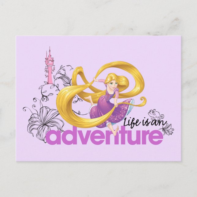 Carte Postale Rapunzel | La Vie Est Une Aventure (Devant)