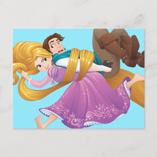 Carte Postale Rapunzel | Mauvais jour de cheveux (Devant)
